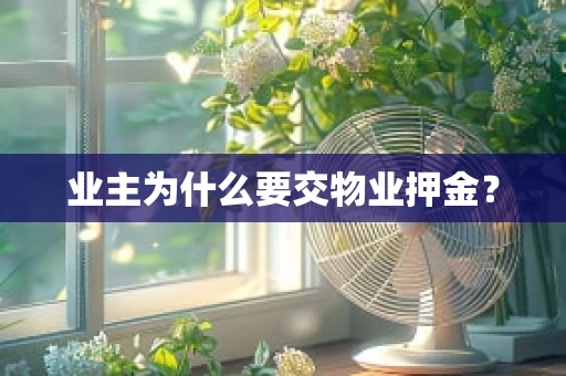业主为什么要交物业押金？