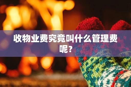 收物业费究竟叫什么管理费呢？