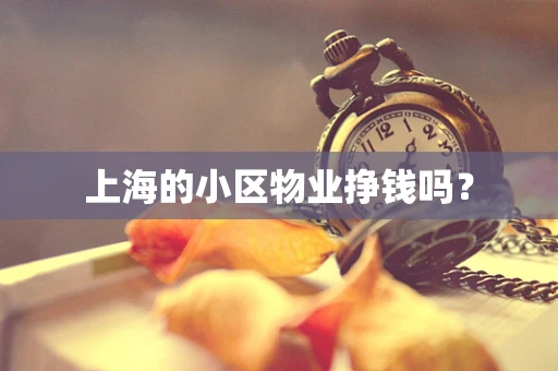 上海的小区物业挣钱吗？