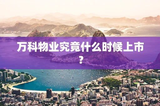 万科物业究竟什么时候上市？