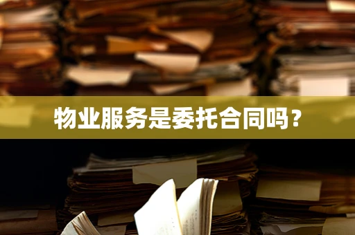 物业服务是委托合同吗？