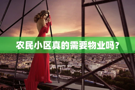 农民小区真的需要物业吗？