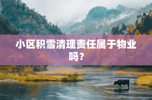 小区积雪清理责任属于物业吗？