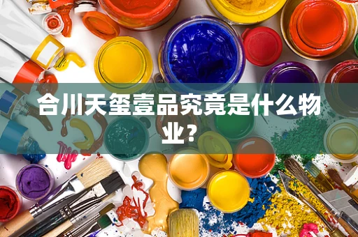 合川天玺壹品究竟是什么物业？