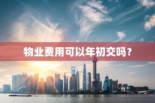 物业费用可以年初交吗？