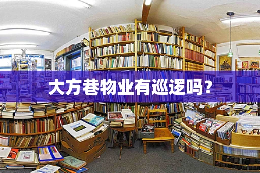 大方巷物业有巡逻吗？