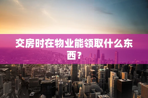 交房时在物业能领取什么东西？