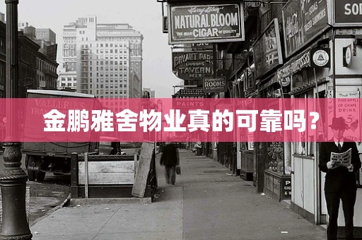 金鹏雅舍物业真的可靠吗？