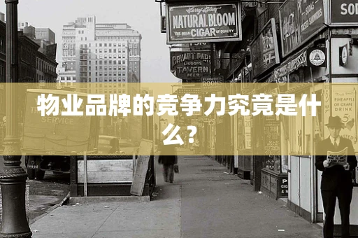 物业品牌的竞争力究竟是什么？