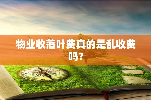 物业收落叶费真的是乱收费吗？