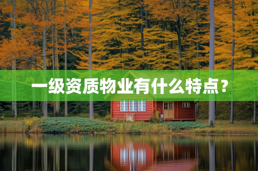 一级资质物业有什么特点？