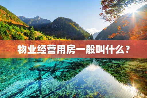 物业经营用房一般叫什么？