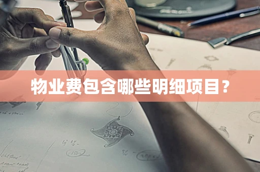 物业费包含哪些明细项目？
