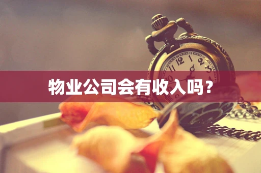 物业公司会有收入吗？