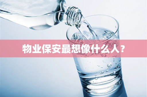 物业保安最想像什么人？