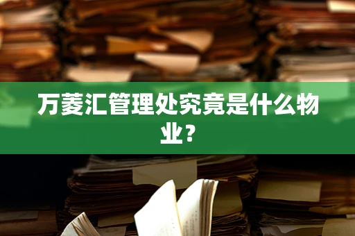 万菱汇管理处究竟是什么物业？