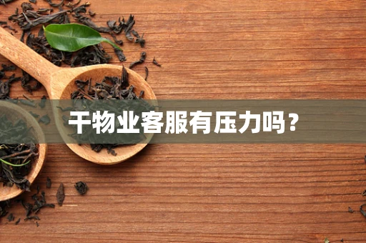 干物业客服有压力吗？