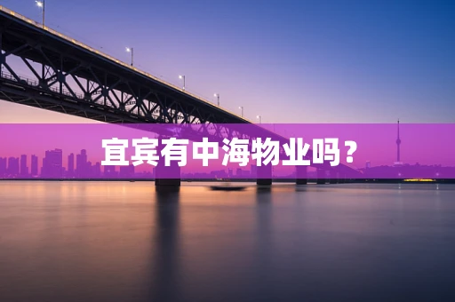 宜宾有中海物业吗？